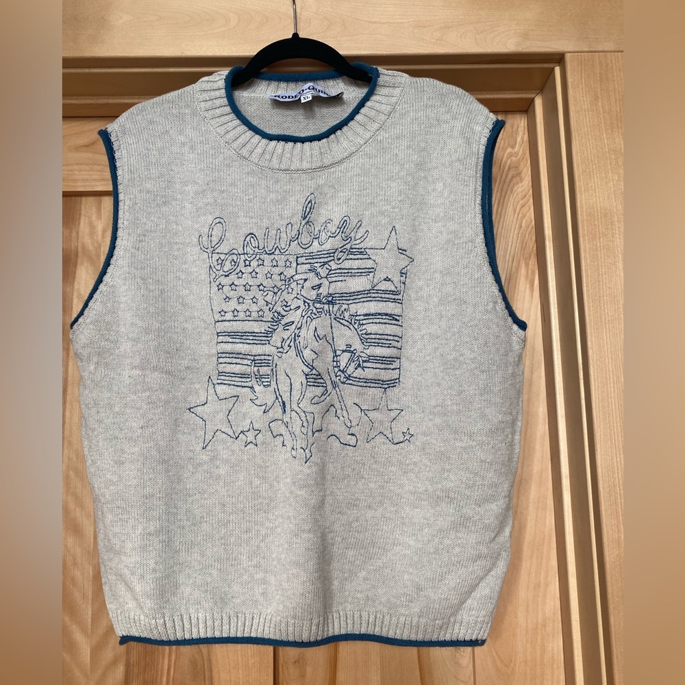 Rodeo Quincy Sweater Vest Patriotic